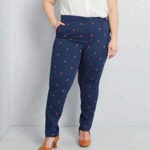 ModCloth Blue And Red Umbrella Legendary Pants